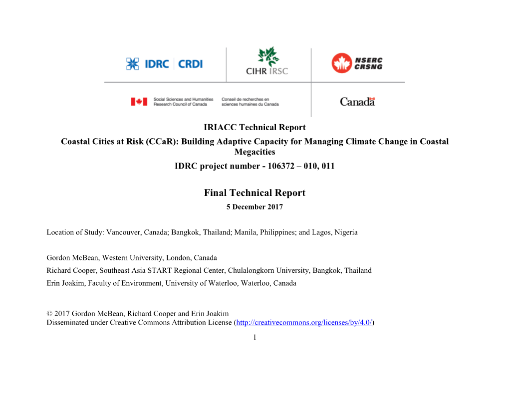 Final Technical Report 5 December 2017