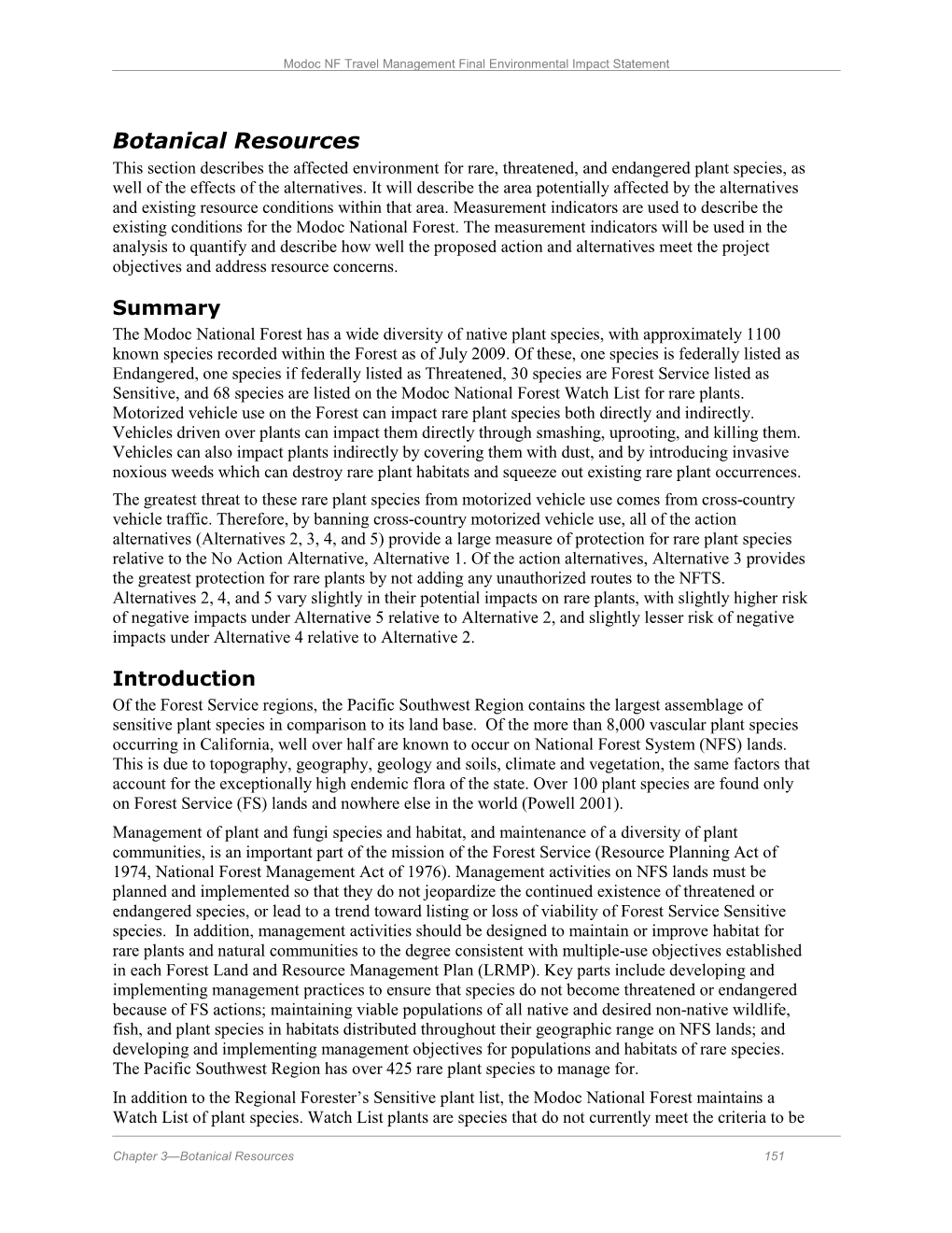 Modoc National Forest Motorized Travel Management Final