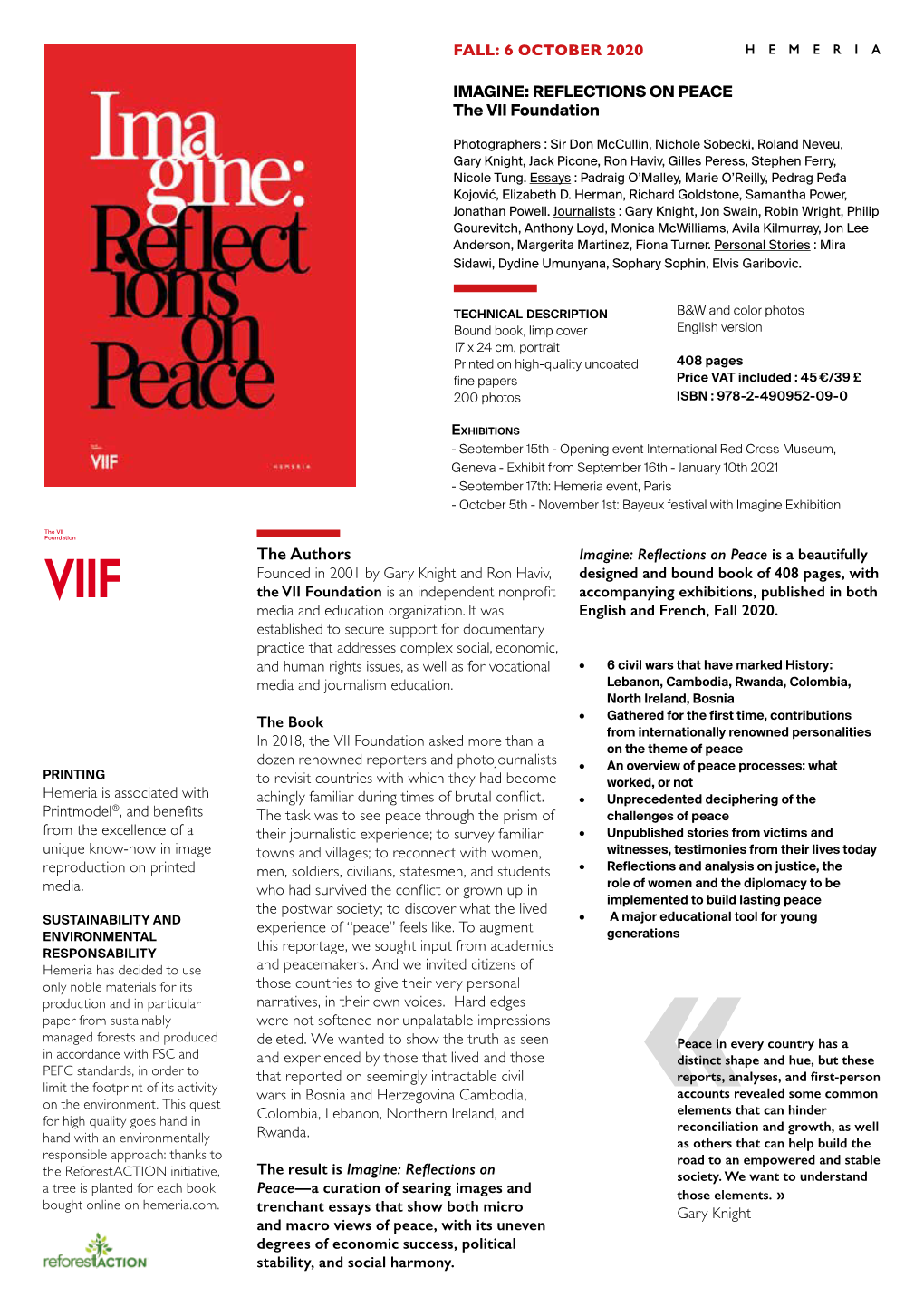 REFLECTIONS on PEACE the VII Foundation