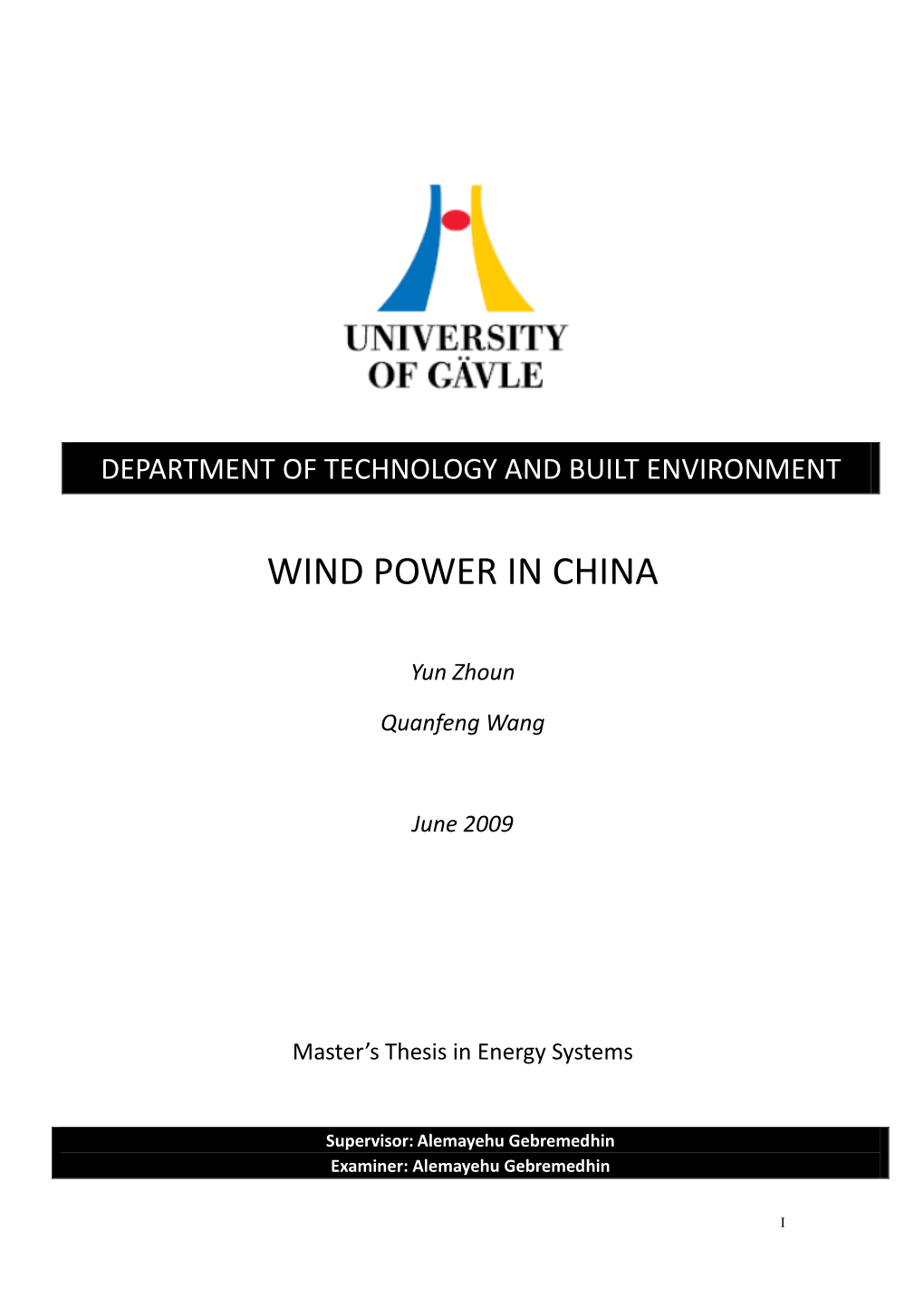 Wind Power in China