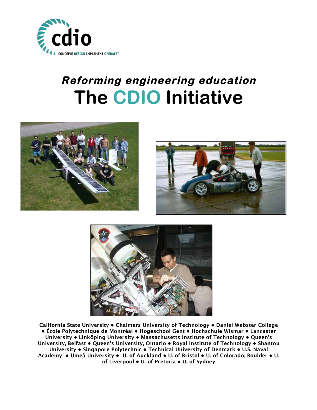 The CDIO Initiative