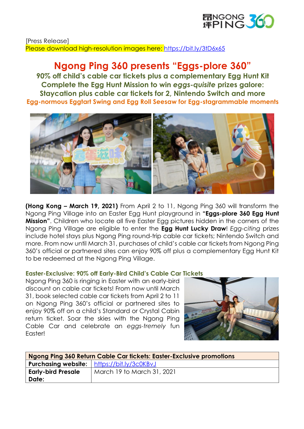 Ngong Ping 360 Presents “Eggs-Plore 360”