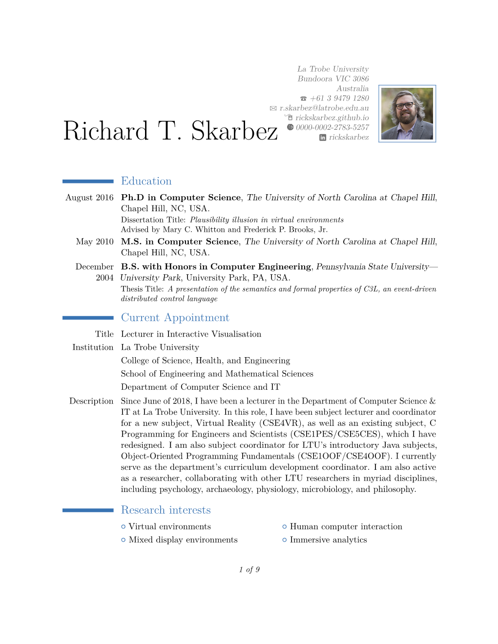 Richard T. Skarbez –