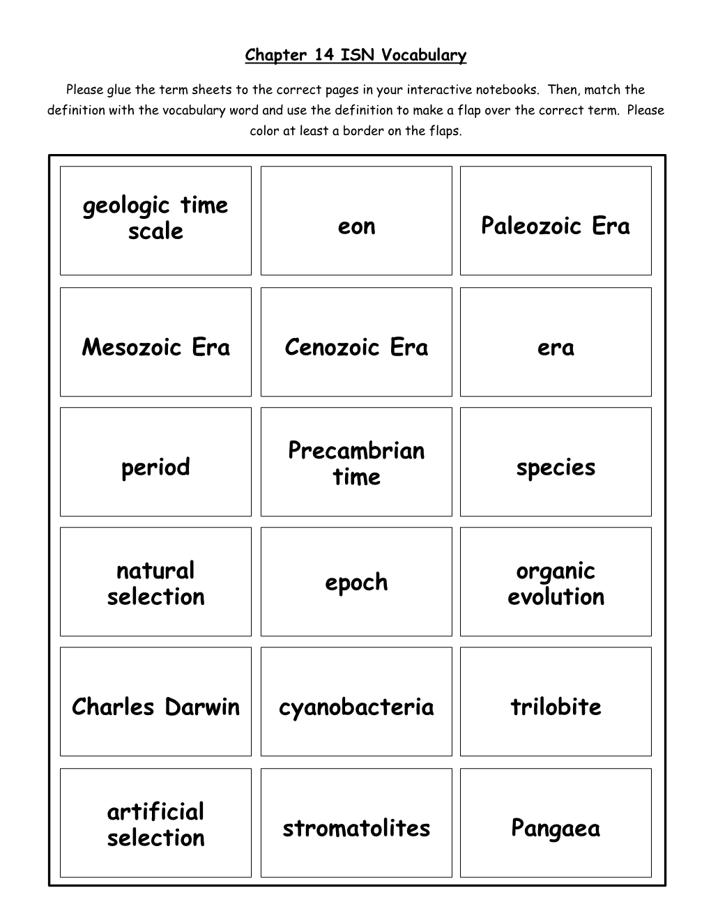 Geologic Time Scale Eon Paleozoic Era Mesozoic Era Cenozoic Era Era