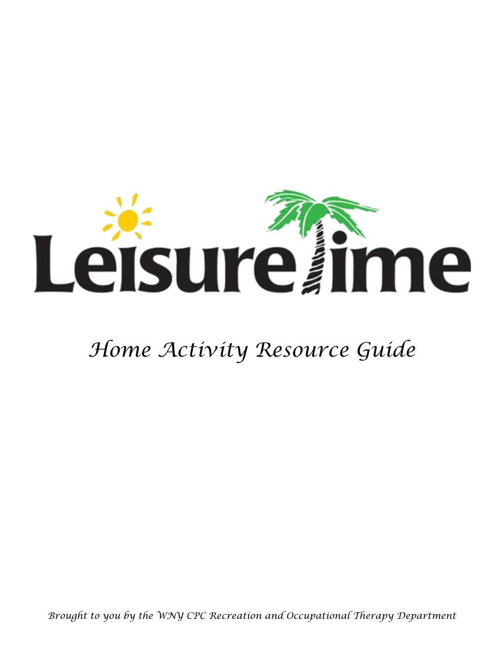 Leisure Time Resources – WNYCPC