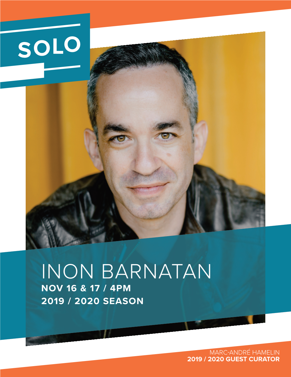 Inon Barnatan Nov 16 & 17 / 4Pm 2019 / 2020 Season