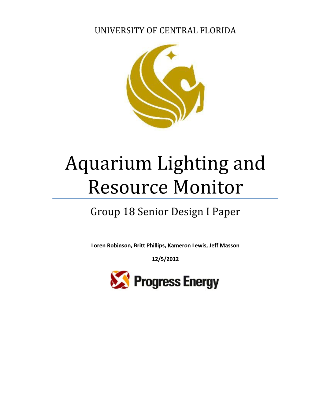 Aquarium Lighting And Resource Monitor