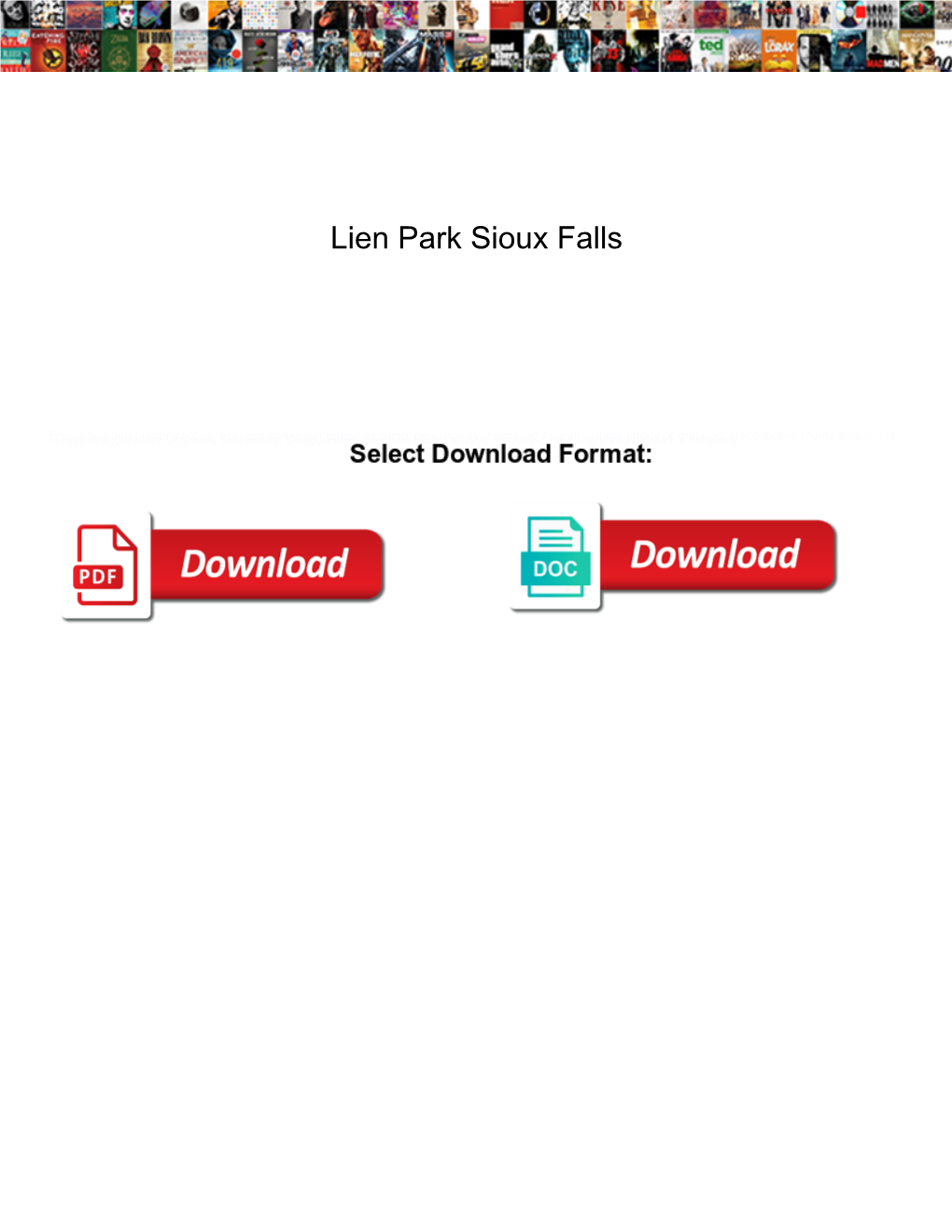 Lien Park Sioux Falls