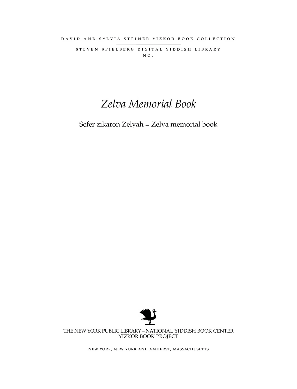 Zelva Memorial Book