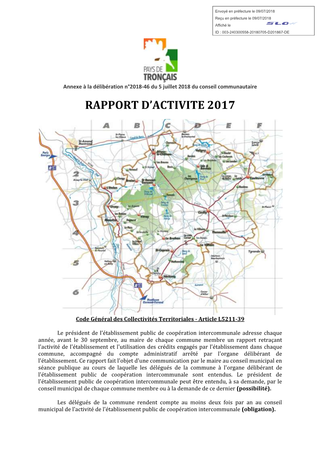 Rapport D'activite 2017