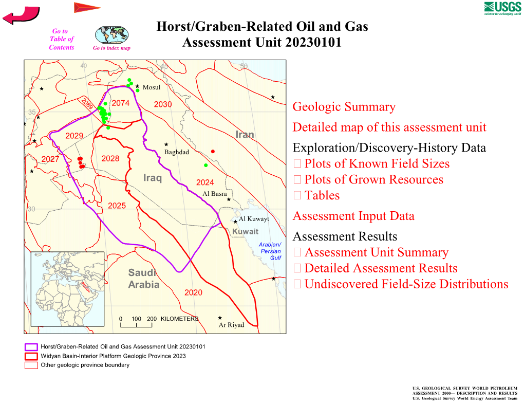 Horst/Graben-Related Oil and Gas Assessment Unit 20230101