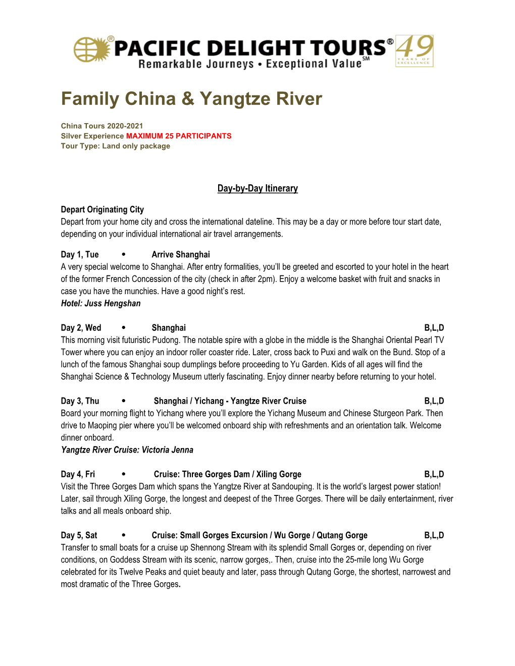 Family China & Yangtze River