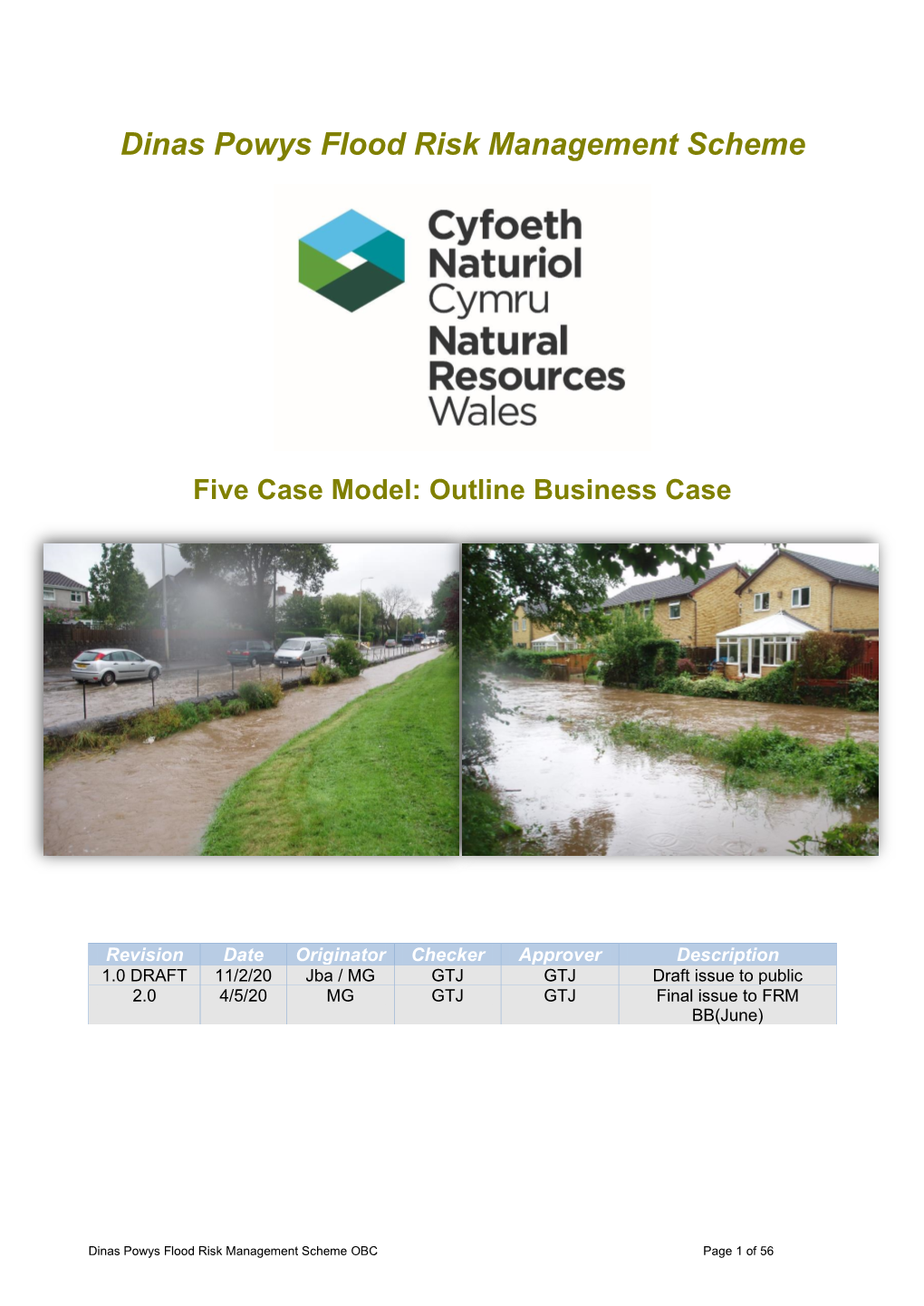 Dinas Powys Flood Risk Management Scheme Five Case Model