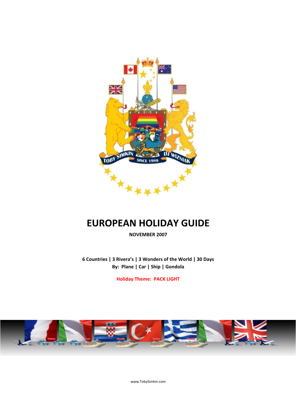 European Holiday Guide November 2007