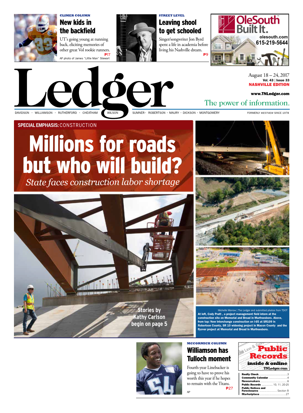 Millions for Roads but Who Will Build? State Faces Construction Labor Shortage