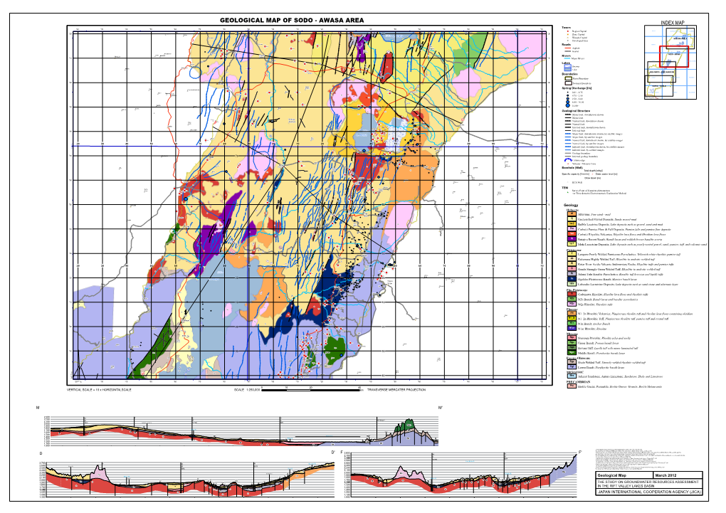 Geological Map of Sodo - Aawasa Area !