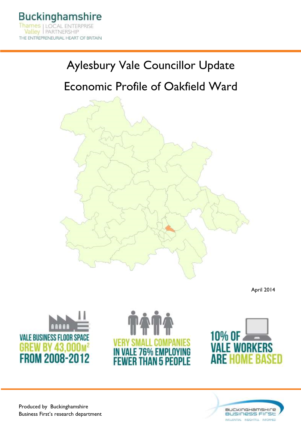 Aylesbury Vale Councillor Update Economic Profile of Oakfield Ward