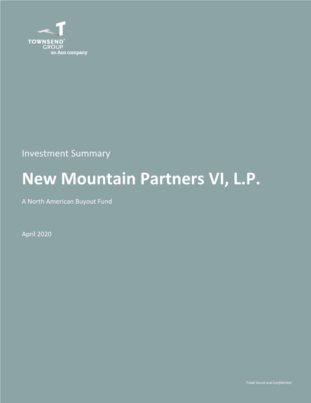 New Mountain Partners VI, LP