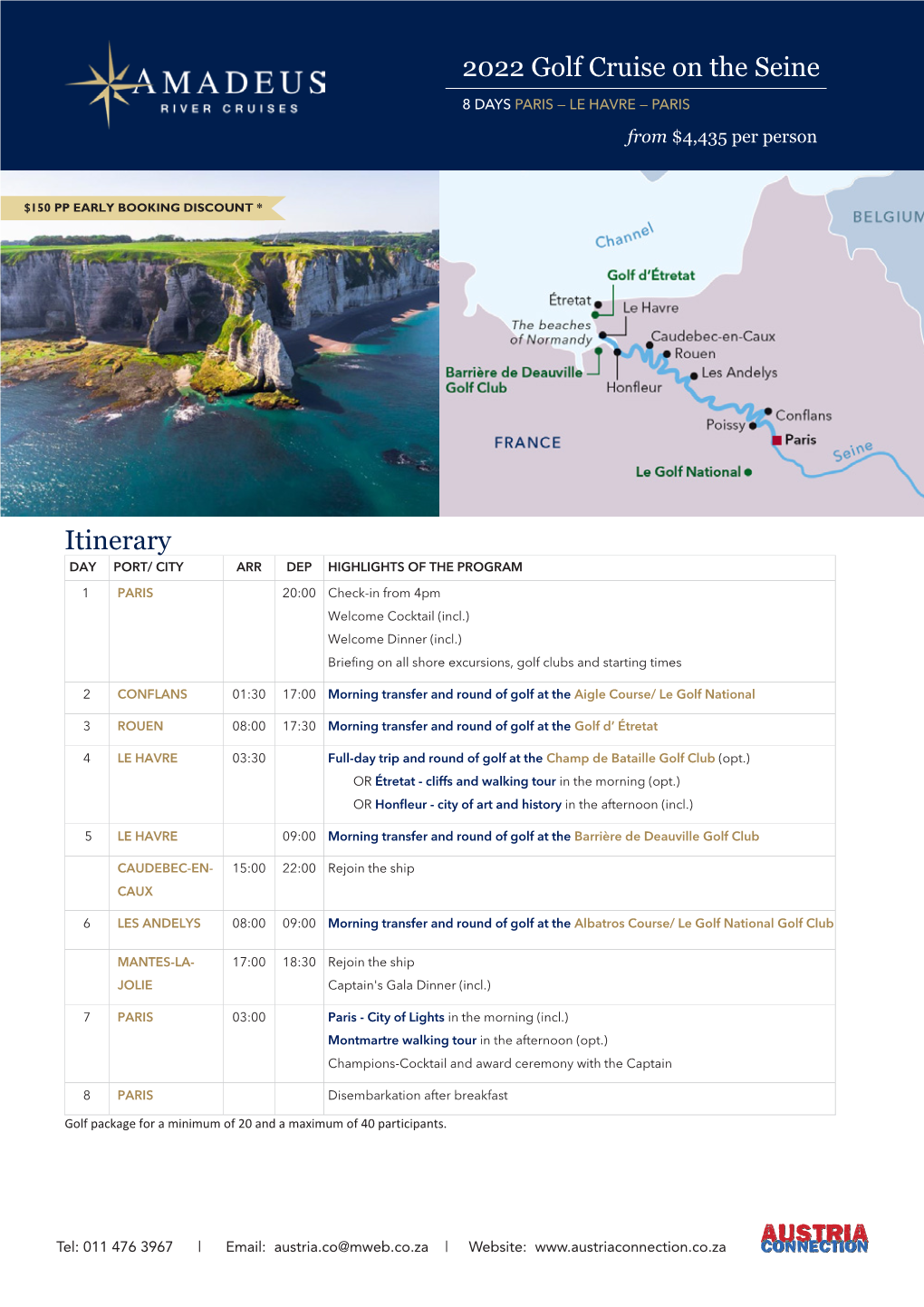 Golf Cruise on the Seine 2022 PAR PAR USD AC.Indd