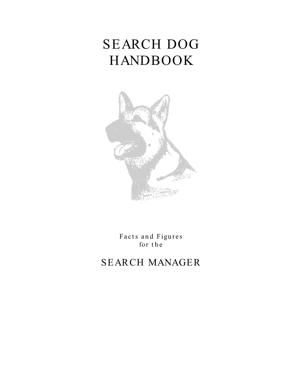 Search Dog Handbook