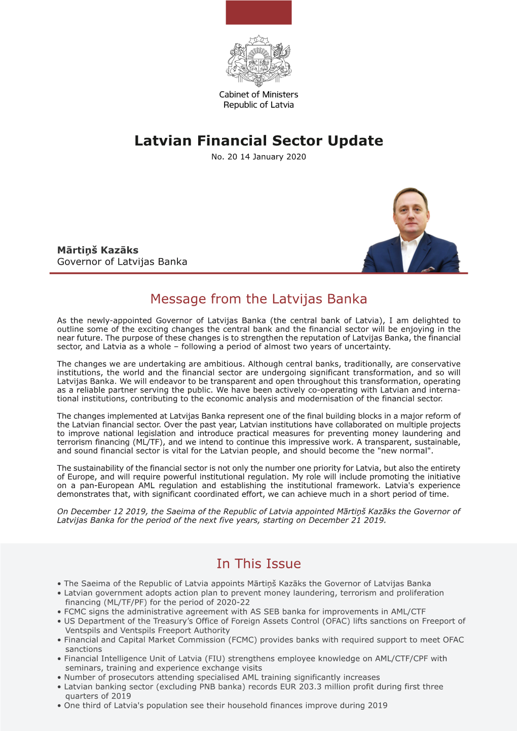 Latvian Financial Sector Update