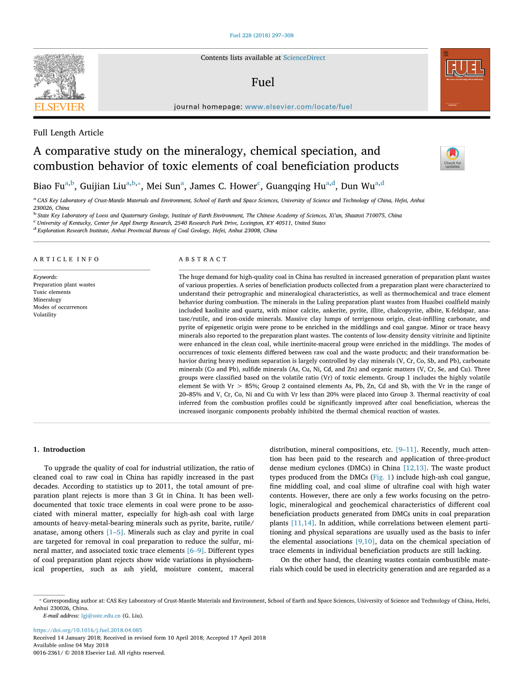 A Comparative Study on the Mineralogy, Chemical Speciation