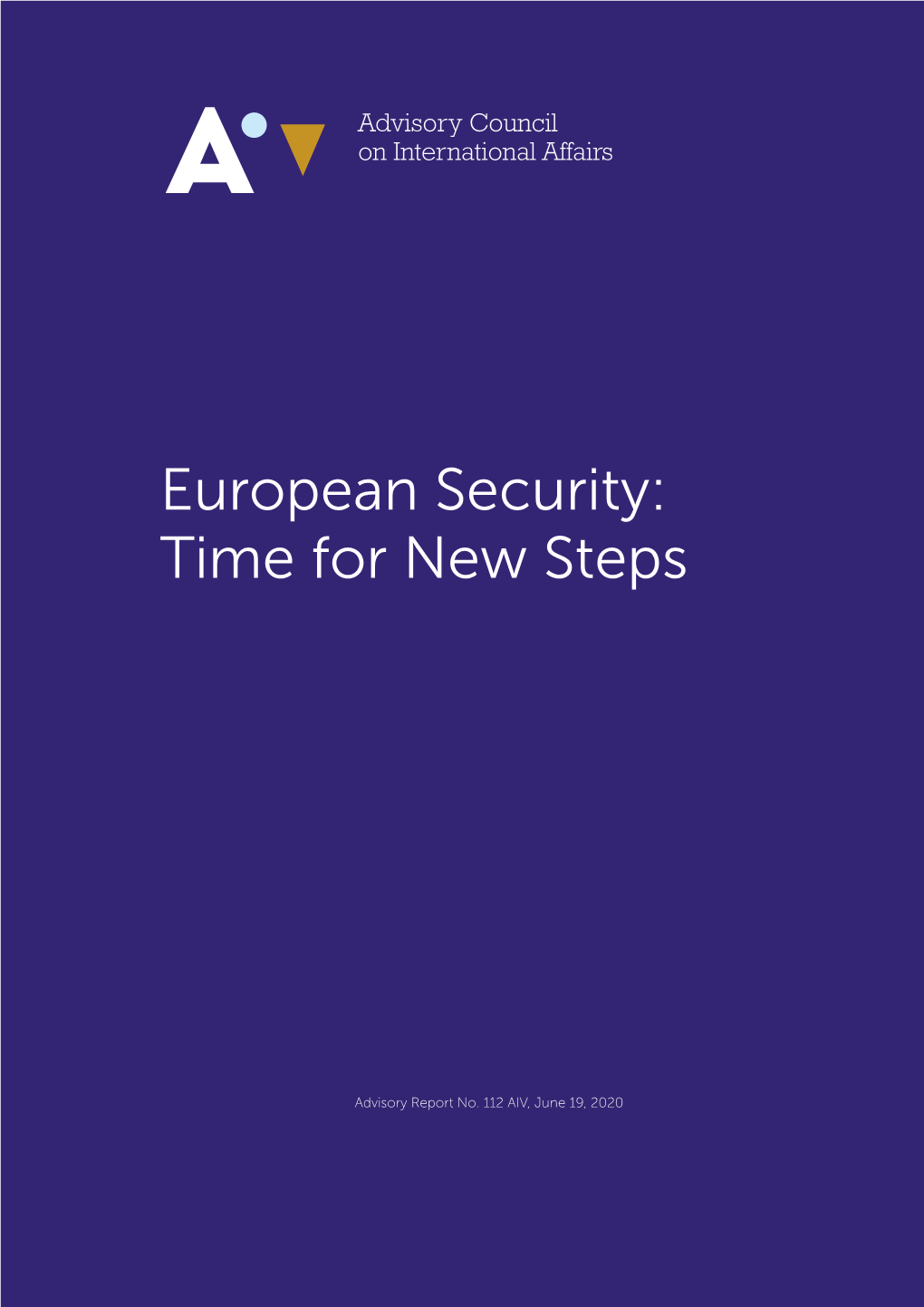 European Security: Time for New Steps