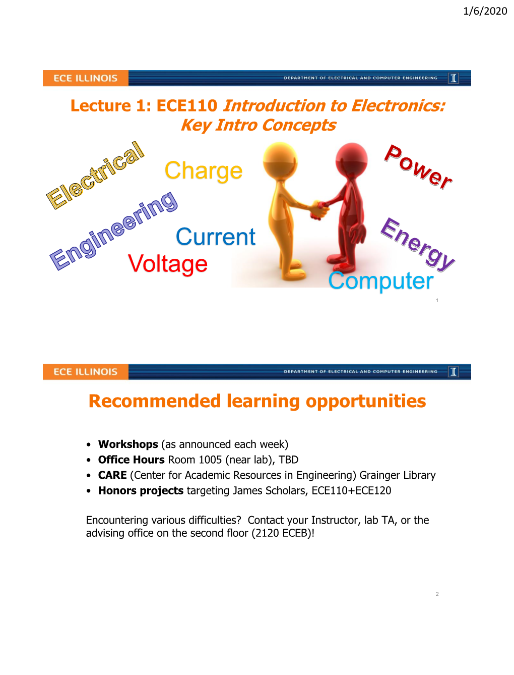 Lecture 5: Kirchhoff's Laws in Circuits