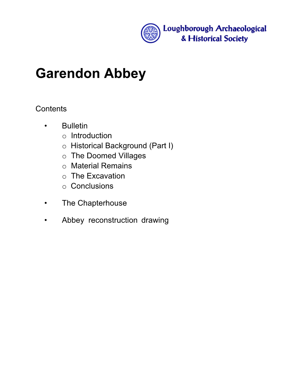 Garendon Abbey