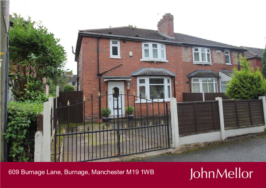 609 Burnage Lane, Burnage, Manchester M19 1WB Guide Price £225,000