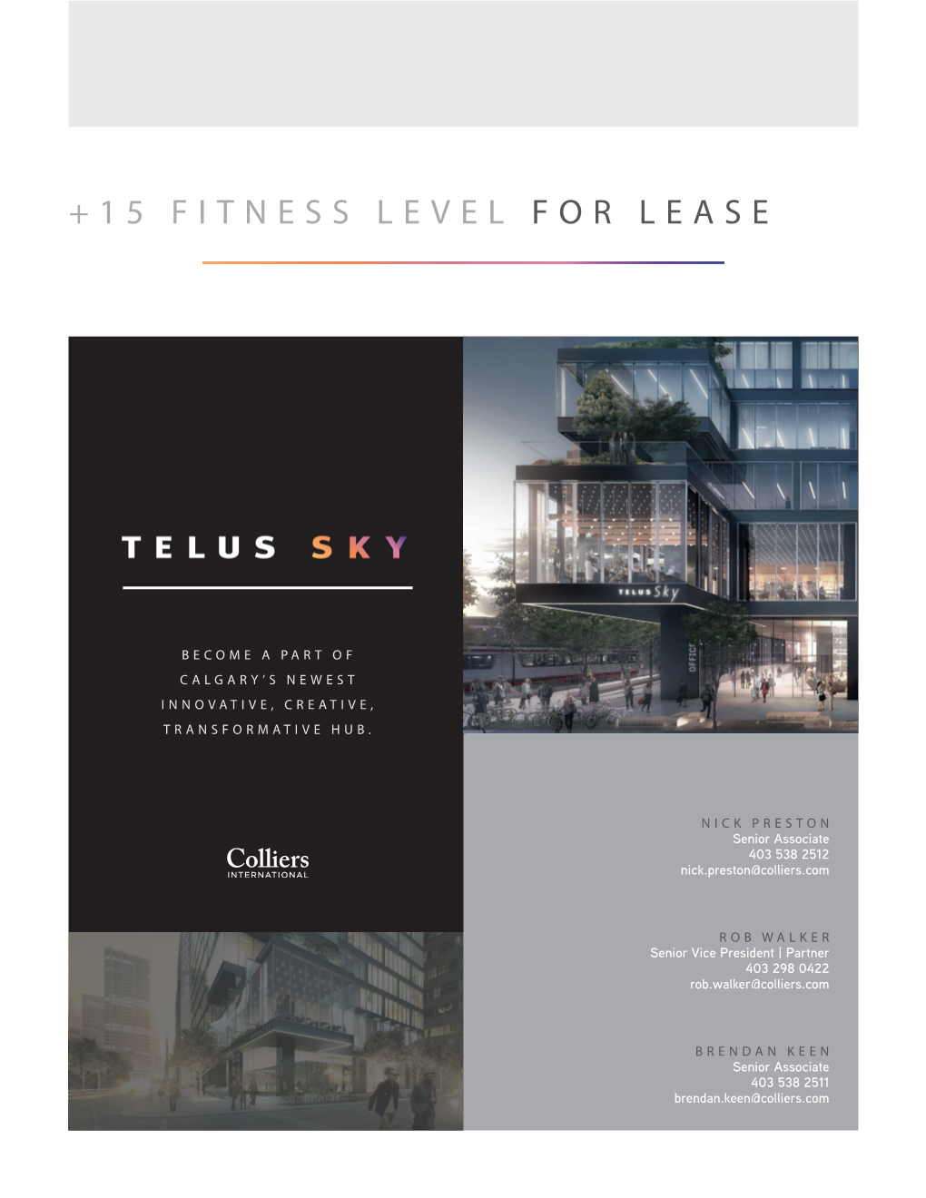 +15 Fitness Level for Lease
