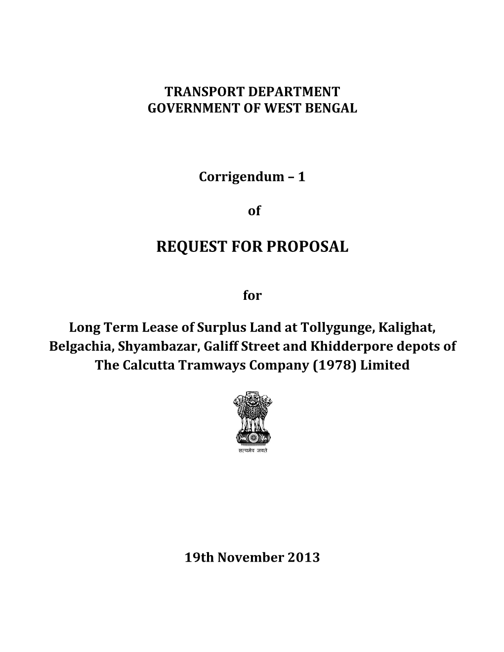 Request for Proposal