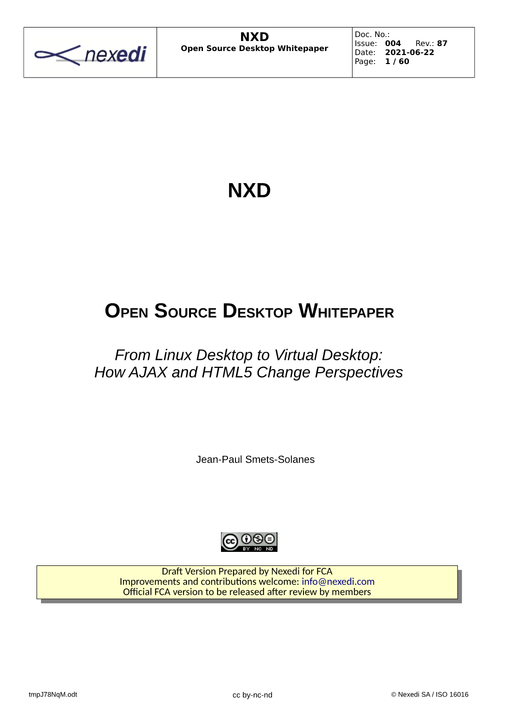 Open Source Desktop Whitepaper Date: 2021-06-22 Page: 1 / 60