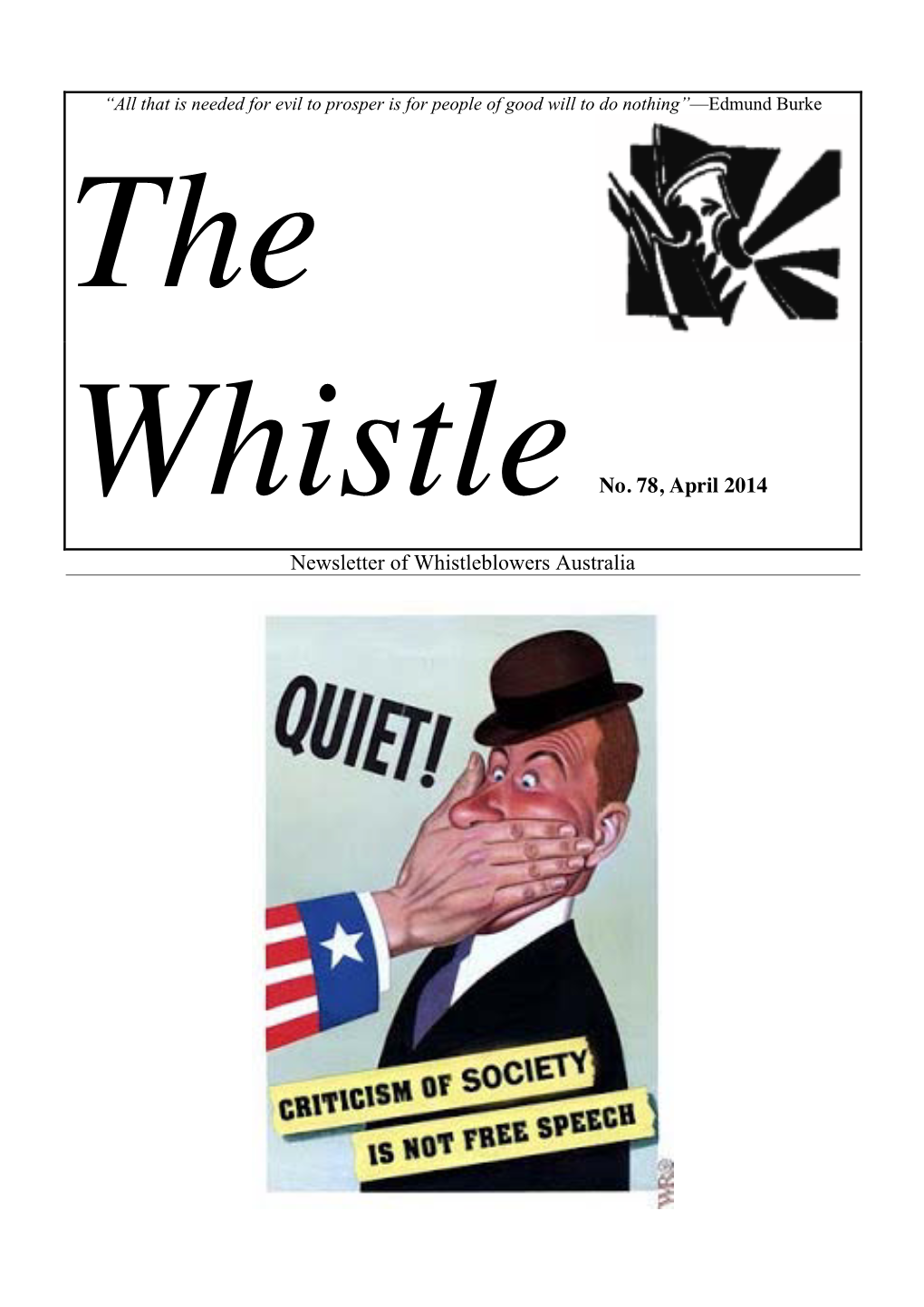 The Whistle, April 2014