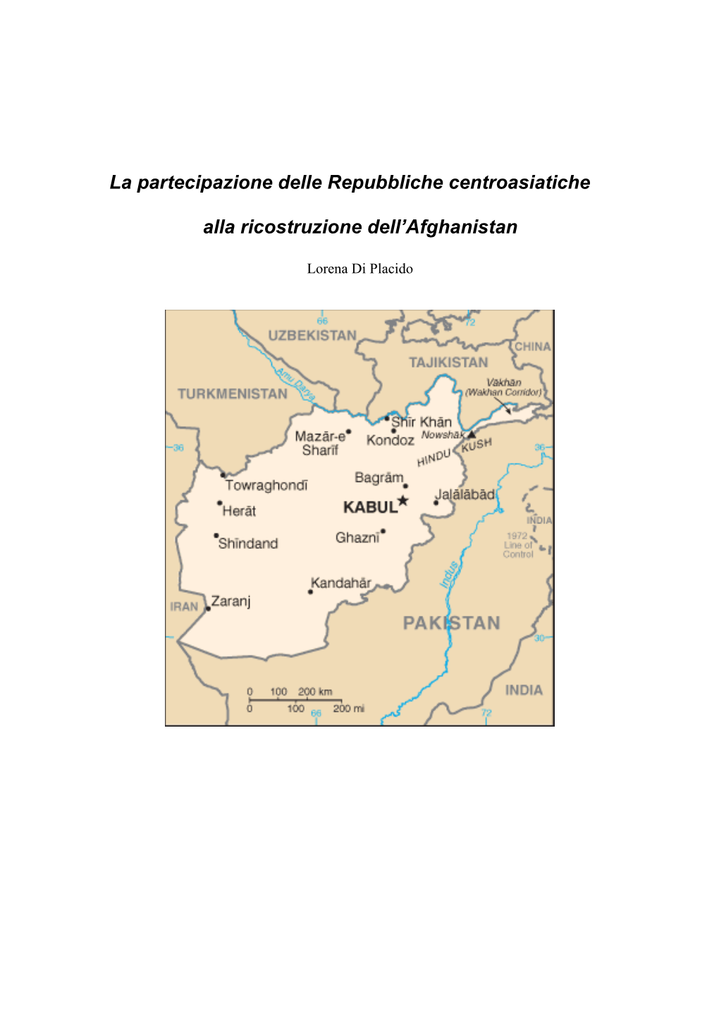 La Partecipazione Delle Repubbliche Centroasiatiche Alla Ricostruzione