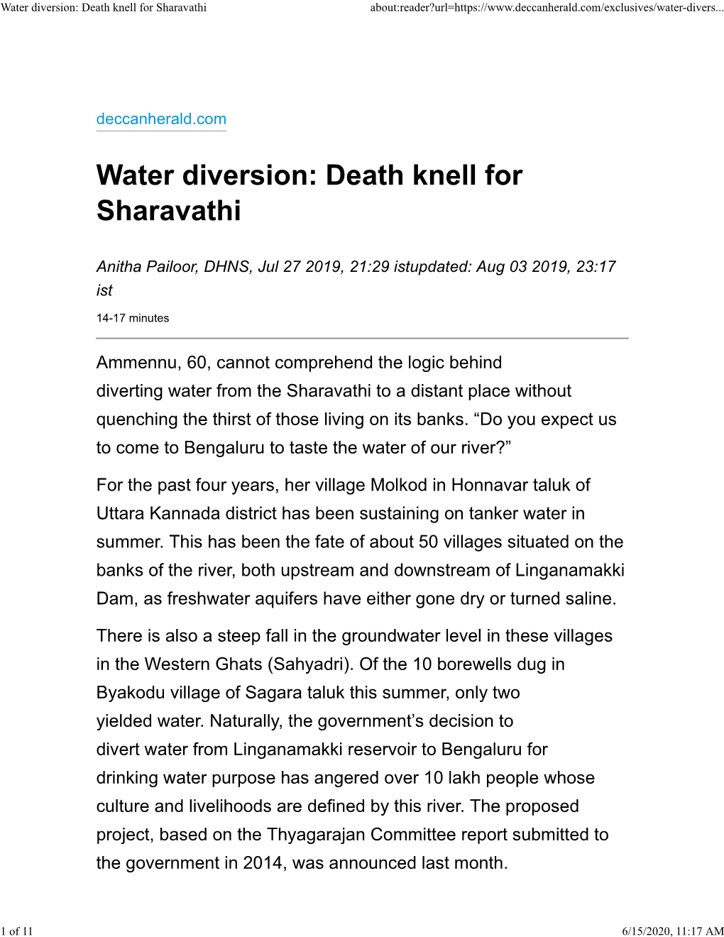 Death Knell for Sharavathi About:Reader?Url=