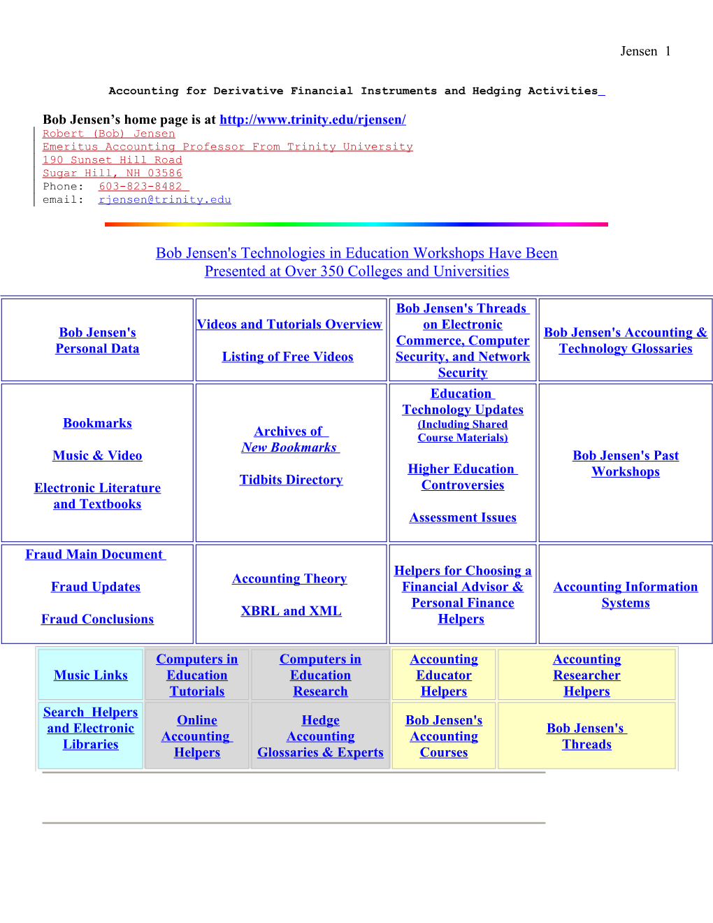 Accounting for Derivative Financial Instruments and Hedging Activities