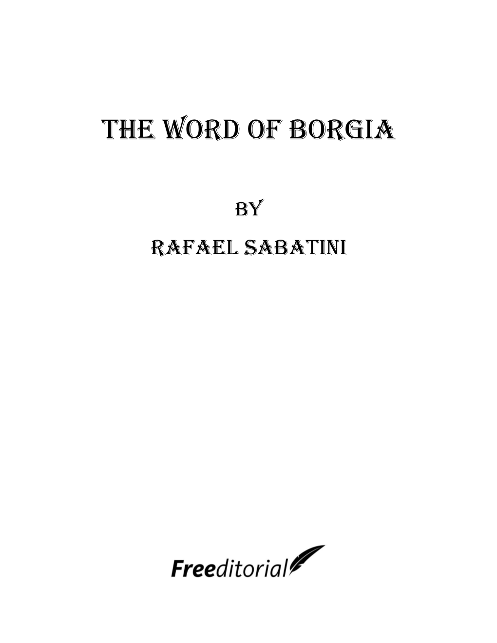 The Word of Borgia