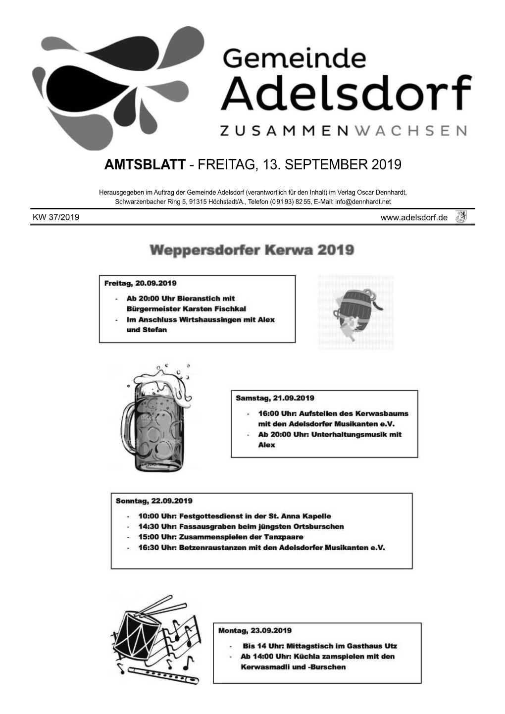 Amtsblatt - Freitag, 13