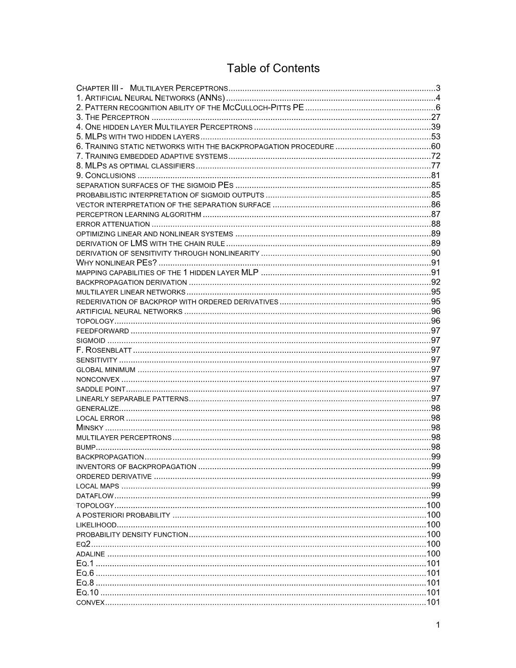 Chapter 3. Multilayer Perceptrons