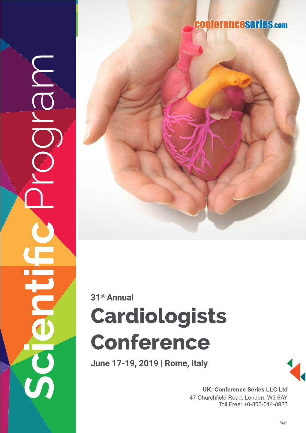 Cardiologists Conference June 17-19, 2019 | Rome, Italy