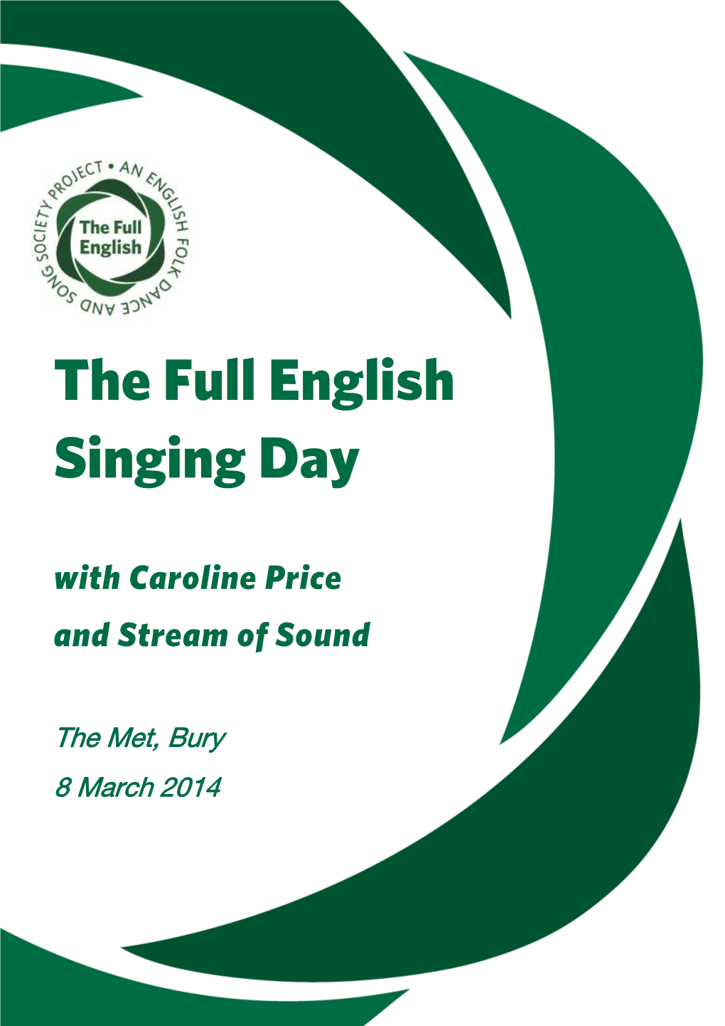The Full English Singing Day with Caroline Price and Stream of Sound