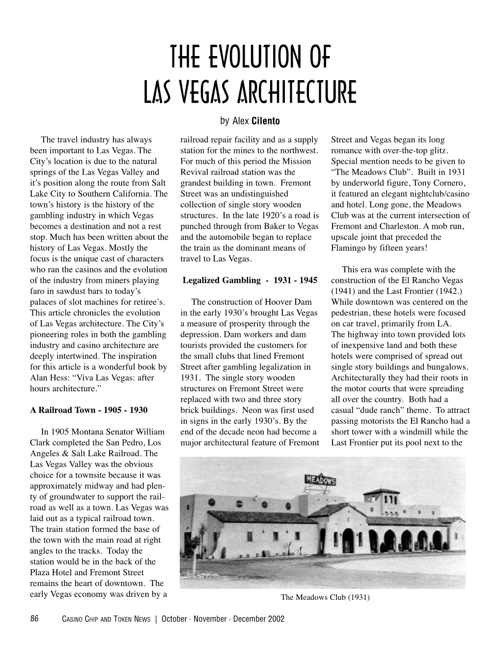 THE EVOLUTION of LAS VEGAS ARCHITECTURE by Alex Cilento