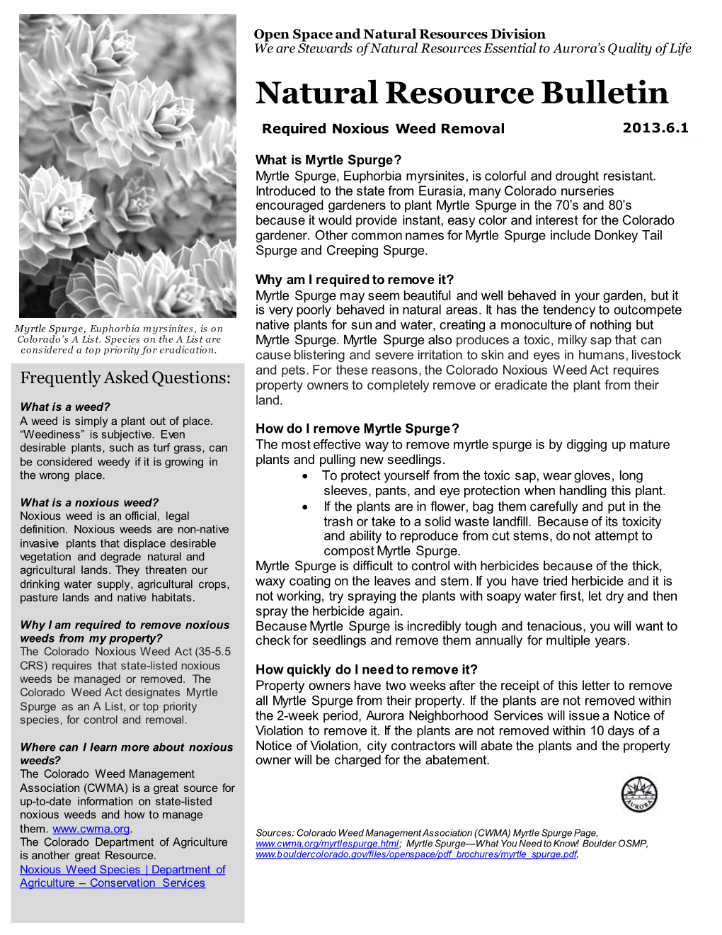 Natural Resource Bulletin
