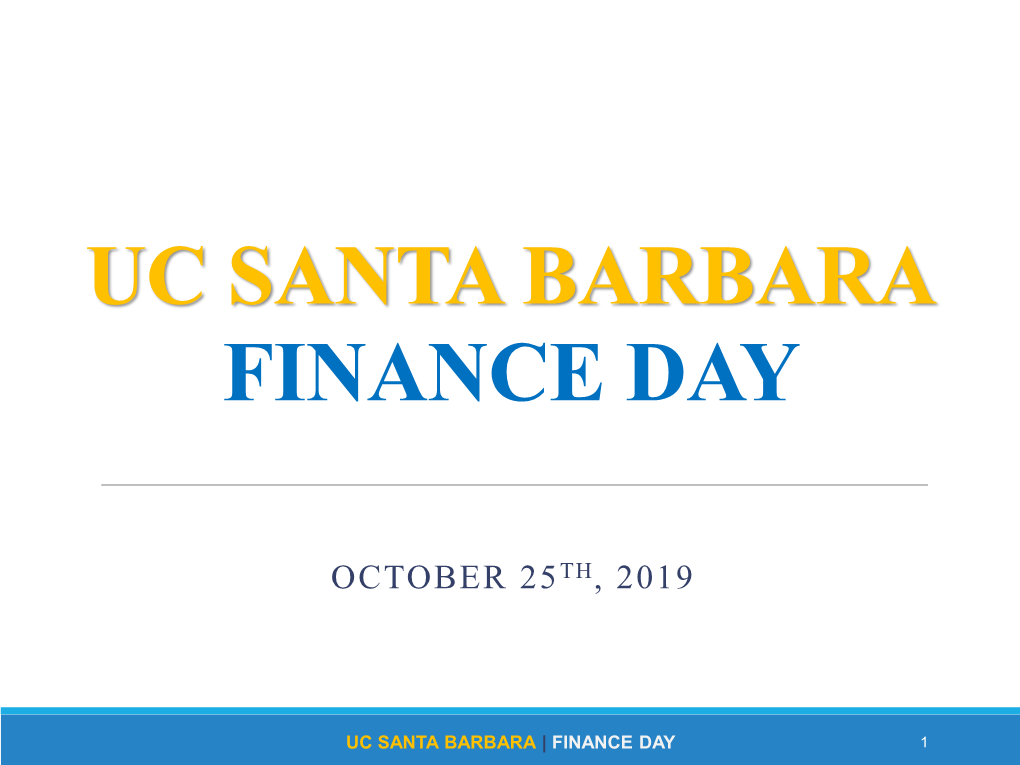 Uc Santa Barbara Finance Day