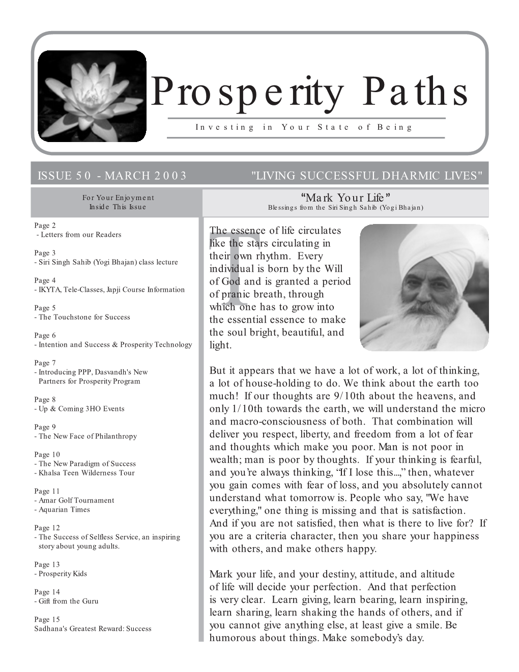 Prosperity Paths