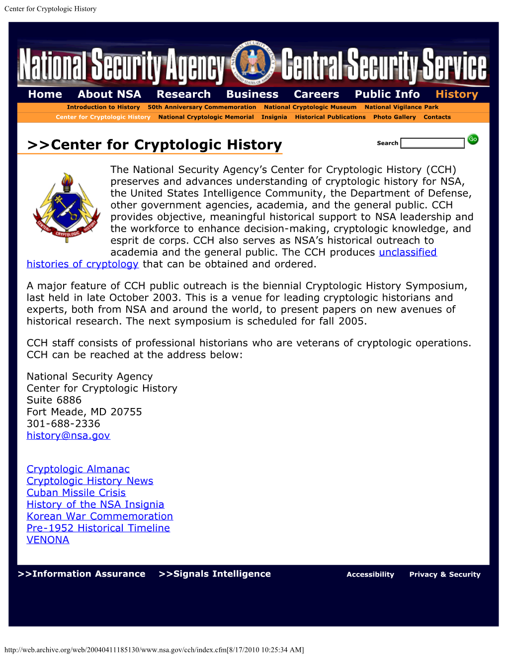 Center for Cryptologic History