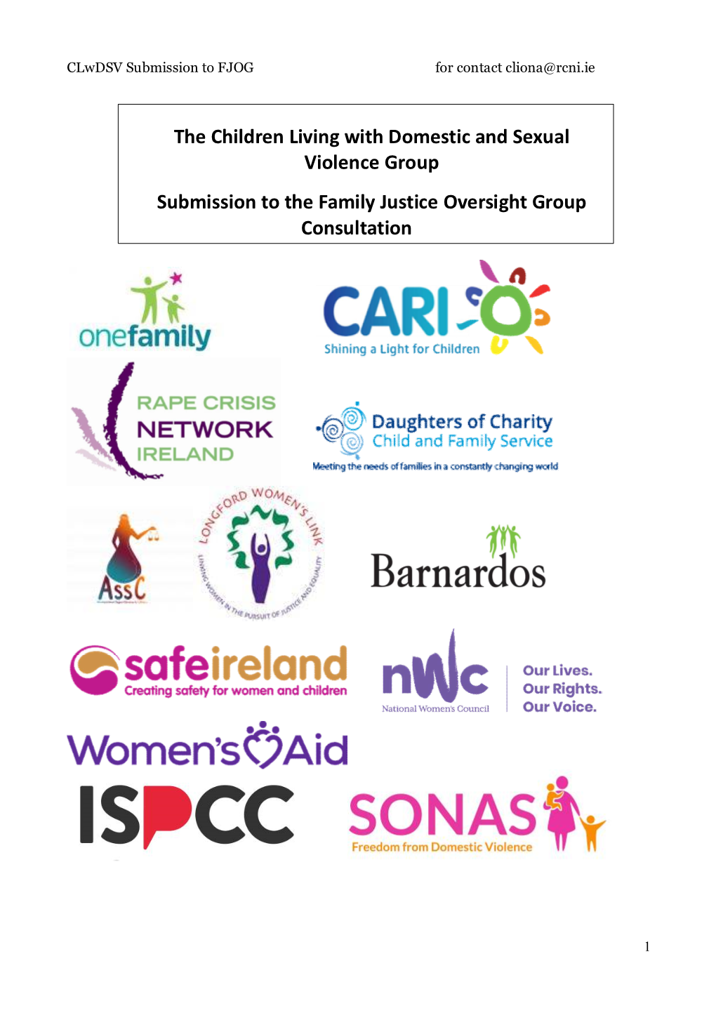 The Children Living with Domestic and Sexual Violence Group