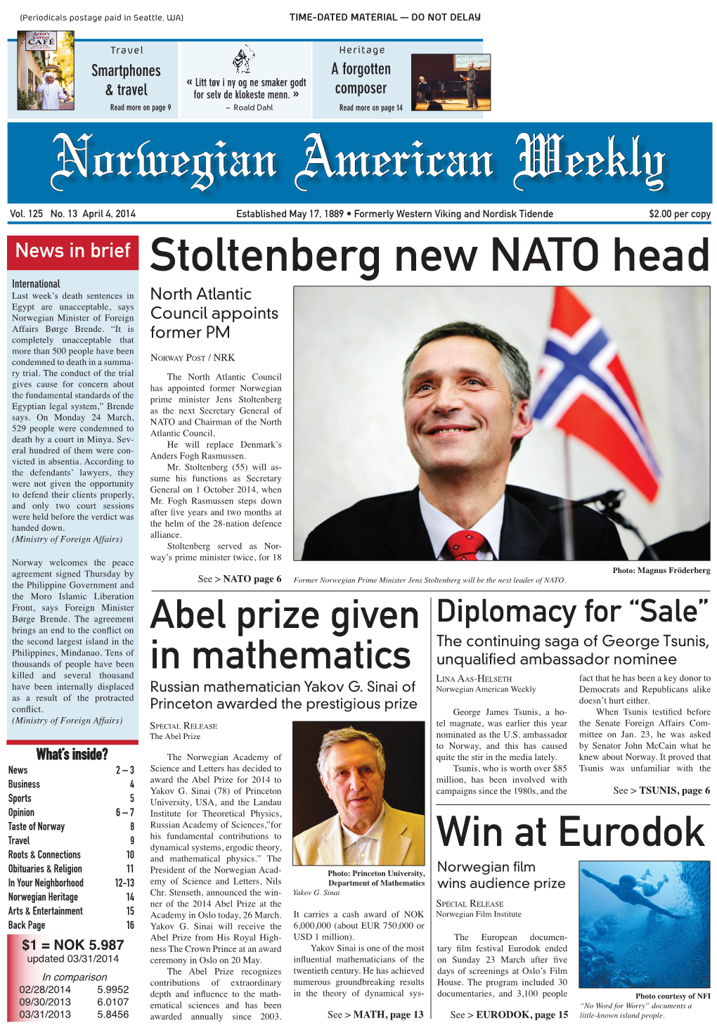 Stoltenberg New NATO Head