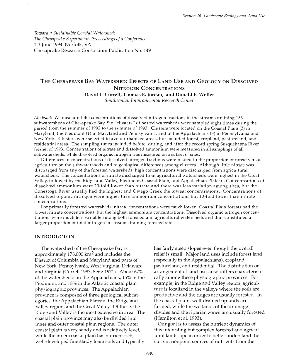 Landscape Ecology and Land Use Toward a Sustainable Coastal